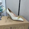 2023 sapatos de vestido bombas de cristal cetim camurça couro salto alto festas de casamento feminino feminino vestido de caminhada shoess com tamanho de caixa 35-40 -n063