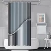 Tende da doccia Creativo motivo geometrico Tenda da bagno Tessuto in poliestere impermeabile Decorazioni per la stanza da bagno