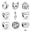 Charm Bilezik 925 Sterling Sier Crown Pet Köpek Evi DIY Boncuklar İlkel Bilezik Kadın Mücevherleri Damlası için Uygun DHH5X6990136