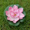 Decorative Flowers Lotus Artificial Lily Floating Water Flower Pond Pads Plantdecorpondspool Fake Simulation Leaves Decorations Aquarium