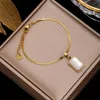 Ссылка браслетов 316L из нержавеющей стали золотой цвет металлический кулон для женщин для женщин Высококачественный ювелирный подарок для девочек 2022