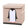 Storage Bags Livingroom Cartoon Box Square Organizer For Toys Foldable Container Bedroom Clothing Holder