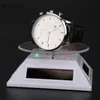 Clock Watch Parts Accessories 3 Color LED Solar Light Showcase 360 Turntable Watch Rotating Display Stand Tools306r