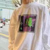 22FW Mulheres masculinas enfrentam uma camiseta de impressão moletons high Street Fashion Crewneck Pullover Casual Manga longa Sweater Spring Autumn Sweater TJammwy33