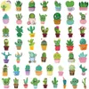 50Pcs Cute Cactus Stickers Skate Accessories Waterproof Vinyl Sticker For Skateboard Laptop Luggage Bicycle Motorcycle Phone Car Decals Party Decor