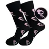 Men's Socks Hirigin 1 Pair Unisex Fashion High Hosiery Sock For Men Women OK Print Cool Crew Funny Cartoon Art Cotton Soft