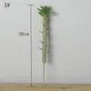 装飾的な花30-50cm 1PCS人工大型偽の偽の植物円筒状のサボテングリーンポットリビングルームガーデン屋外の北欧の家