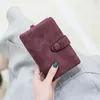 Brieftaschen 2023 dreifache kurze Frauen mit Münze Reißverschluss Pocket Minimalist Frosted Soft Leder Ladies Geldbörsen weibliche rosa kleine Brieftasche