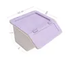 Ins poubelle organisateur de bureau avec couvercle Kawaii mignon poubelle boîte de rangement fille porte-stylo seau rabattable