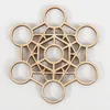 Sous-verres en bois tapis symbole naturel bois Chakra fleur bord rond cercles sculpté caboteur maison Table basse décoration