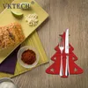 Servis uppsättningar julstil cutlick förvaringsväska icke-toxiskt smaklöst bordsartiklar mångsidigt icke-vävt tyg för bordsdekoration