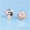 Stud Womens Luxury Fashion Jewelry Designer Earrings Original Box For Pandora 925 Sterling Sier Crystal Diamond Earring Drop Delivery Dhgdu