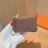 Luxury Designer keychain Fashion Womens Mini Wallet Genuine top Leather Men Coin Purse Color Wallets Holder