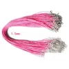 Chains Wax Leather Snake Necklace Beading Cord String Rope Wire Extender Chain With Lobster Clasp Diy Jewelry Drop Delivery Necklace Dhfyj