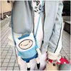 Backpacks Ins Finn Jake Figure Crossbody Bag Swag Rap Plush Coin Phone Advanture Robert Bmo Toys For Children 220210 Drop Delivery B Dhcsa