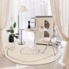 Carpets Ins Rug Nordic Carpet Living Room Round Coffee Table Floor Mat White Area Bedroom Bedside Soft Decor Tatami Rugs