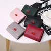 Wallets Women Wallet Genuine Leather Business Fashion Female Purse Holder Cherry Organizer