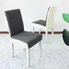 Housses de chaise couleur assortie table de salle à manger Parsons housse extensible pour