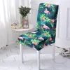 Chair Covers Pink Flamingo Cartoon Elastic Removable Animal Pattern Washable Stretch Seat Slipcover For Banquet Dining Room