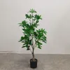 Fleurs décoratives 90 cm Vert Grand Arbre Simulation Bonsaï Artificielle En Pot Faux Plante Pour La Décoration De La Maison Vacances Pographie Prop Décor