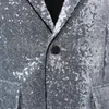 Herrenanzüge Herren Paillettenjacke Mode Pailletten Blaze Männer Kleidung Silber Blazer Kleid Mantel Hochzeit HIP HOP