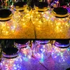 Decorações de jardim Luzes solares ao ar livre lanterna de lanterna bola de vidro 20led Decoração à prova d'água para quintal/pátio/gramado/férias