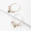 Hoop Earrings Arrival Conch Big For Women Female Alloy Shell Charms Earring Jewellry Bijoux Accessories Dropship