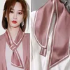 Fashion Scarf Small Strip Temperament Wild Suit Summer Thin Type Sunscreen Korean Neck Scarfs for Women