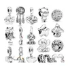 Charms 925 Sterling Sier Sevimli Yıldız Kedi Elephant Mantar Ayı Kolyesi Orijinal Pandora Charm Bilezik Bayanlar Mücevher Drop Dhx1c