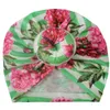 Rec￩m -nascidos tampas listradas moda moda donut meninas chap￩us vintage Flower Pattern Photography Headwear