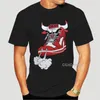 Männer T-Shirts Männer Mode Schuh Kuh Bullish Rot Weiß Hip Hop Longline T-Shirt Schwarz Humorvolles T-shirt