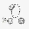 Altri set di gioielli anelli di diamanti e orecchini 925 sterling sier per pandora eleganti anelli da matrimonio da donna set con dh2ae