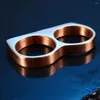 Cluster Rings MSX Punk Double Finger Stainless Steel Ring Black Gold Plated Titanium Male Fashion Knuckle For Men Jewelry