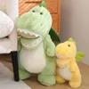 25-60CM Fluffy Bared Dinosaur With Wings Plush Toys Super Soft Cartoon Stuffed Animal Dolls for Kids Baby Hug Doll Home Decor