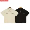 DQ0L 남자 T 셔츠 2023 새로운 패션 브랜드 Rhude X McLaren Co 미국 알파벳 자수 스포츠 캐주얼 폴로 풀오버