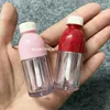 Storage Bottles Refillable 8ml Coke Shape Cute Lip Gloss Tubes For Kids Girls Pink Clear Make Up Bottle Custom Logo