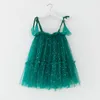 Girl's Clothing Dresses Sets Lovely Girls Kids Summer Suspender Mesh Moon Star Design Dress Beautiful
