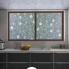 Adesivos de janela impermeabilizada com vidro fosco de fosca de filmes de privacidade decoração de casa quarto adesivo de banheiro auto adesivo 30x100cm