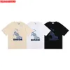 AJ9K Men's t Shirt 2023 New Fashion Brand Rhude Little Popular Leopard Print Hip Hop Casual Short Sleeve for Men and Women