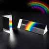 Dreieckiges Prisma, optisches Glas, Regenbogen, siebenfarbiges Licht, Foto-Requisiten, Kristall, kreative Fotografie, Porträt-Zubehör, Beleuchtung