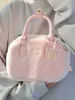 Shoulder Bags Sweet Handbags for Women Pink Messenger Bag Trendyol Cute Lady Casual Furry Kawaii Japanese Cotton Shoulder Bag