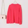 Women's Sweaters designer solid round neck cardigan coat loose version pure lovely women's sweater long sleeve top SSF4