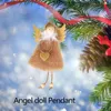 Christmas Decorations Lovely Pendant Elf Angel Lint Cloth Plush Collectible Doll Xmas Tree Ornament Home Garden Party Decoration