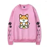 Bluzy męskie 2022 Pies anime Drink kawa mężczyźni kobiety kreskówka śmieszna street stacksuit kawaii harajuku bluza z kapturem bluzy