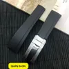 20mm Black nature silicone Rubber Watchband Watch Strap band For Role GMT OYSTERFLEX Bracelet306o