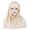 Ethnic Clothing Wholesale Muslims Women Ruffle Turban Hat Headscarf Chemo Beanies Chemotherapy Caps Bandana Headwear Headwrap Hair Loss