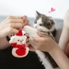 Toys de gato presentes de Natal para gatos Papai Noel, boneco de neve preenchimentos de luxuos