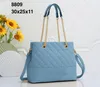 Designerbeutel Totes Handtaschen Frauen PU Diamond Gitter Kaviar Kanalkette Kette Schulter C -Familie