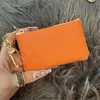 Designer men's and women's wallets luxury fashion alphabet key bag change card bag postcard bank holder