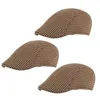 Berets 3/2/1pcs British Beret Men's Casual Hat Casual Hat Outdoor Retro Fashion Simple Cap Men Spring and Autumn